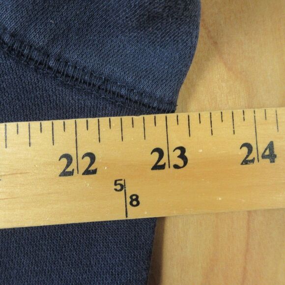 NIKE Navy Blue Spellout VINTAGE Hoodie Sz M Grey Silver Tag Sweatshirt 90s Y2K - Picture 13 of 14